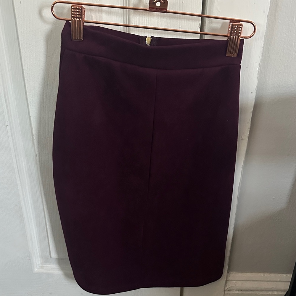 Charlotte Russe Plum Pencil Skirt